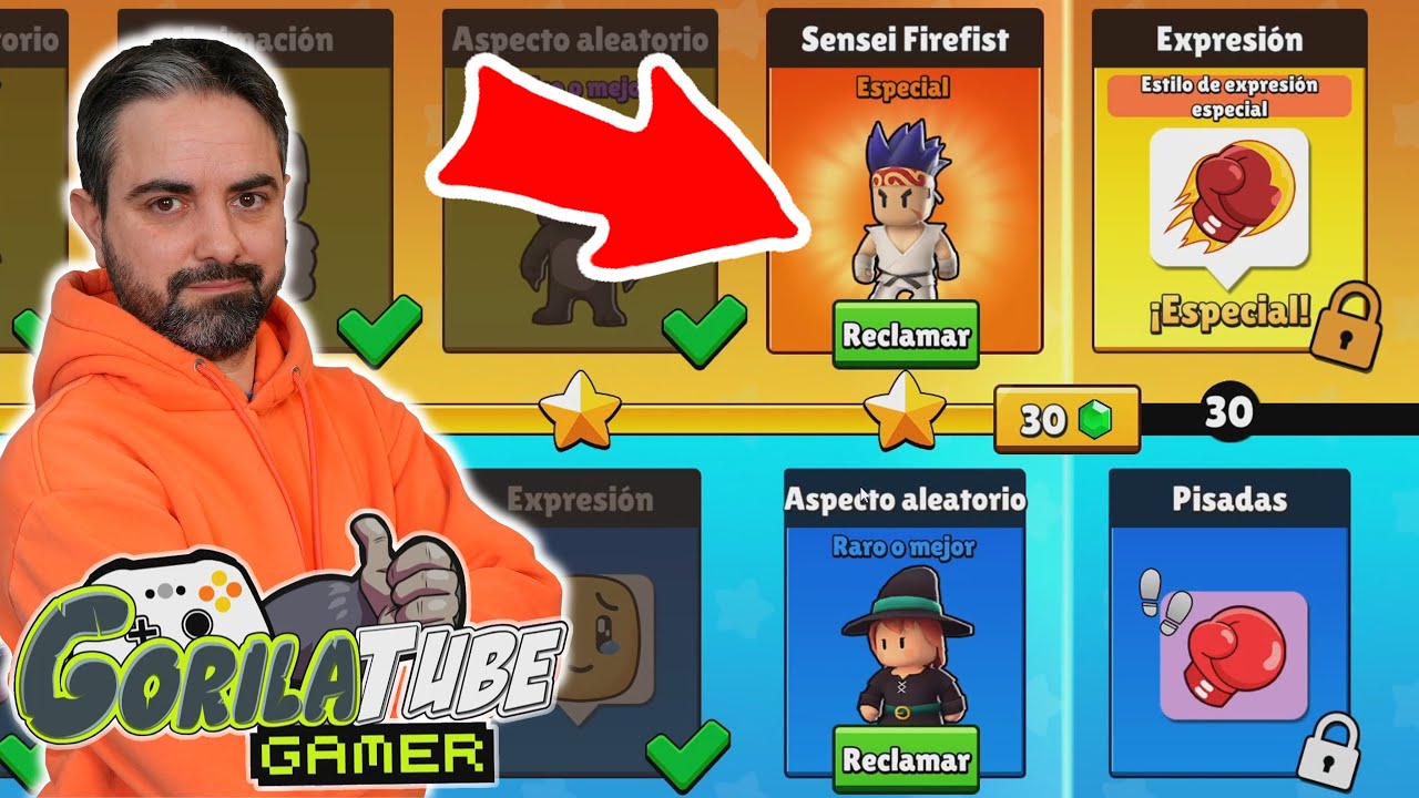 Stumble Guys pass Puño de Fuego