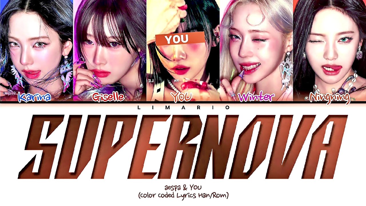 (KARAOKE) aespa - 'SUPERNOVA' (You as a member) (Color Coded Lyrics Han/Rom)