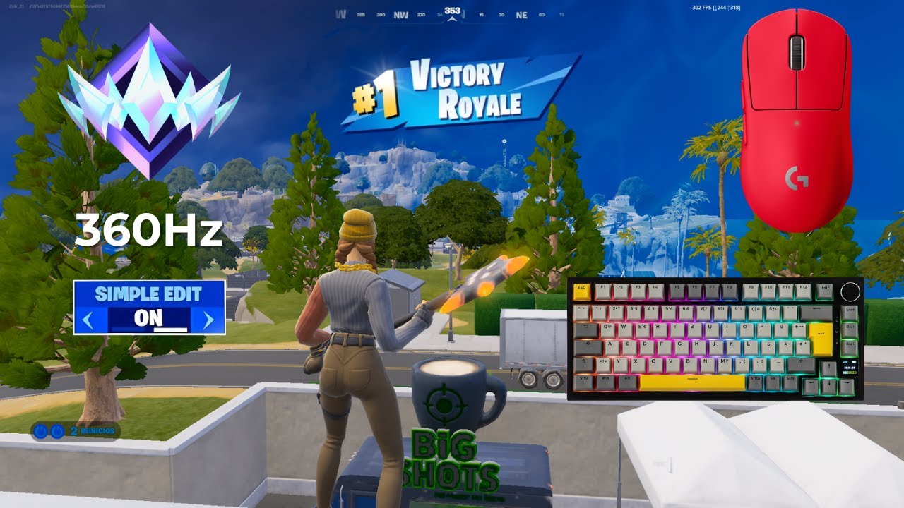 Fortnite Unreal Ranked Reload🏆 Simple Edit Pro 😴 | Keyboard & Mouse Gameplay | 360 FPS | 4K