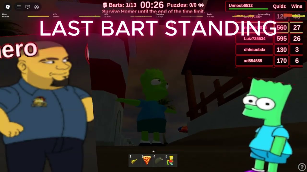 You vs homer gameplay that makes you win at the last second