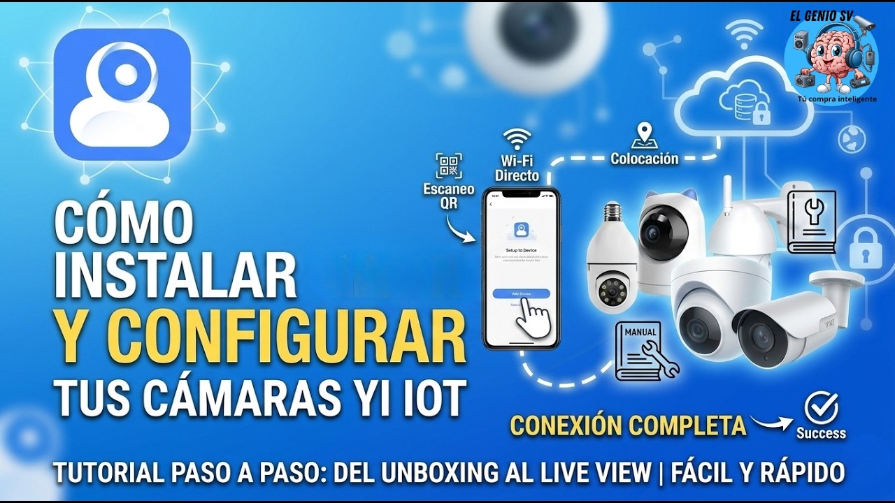 Configurar la app Yi Iot para teléfonos android para uso de cámaras de seguridad .