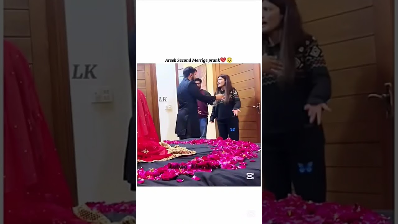 Areeb 2nd marriage prank #love #youtube #sistorology #iqrakanwal #shorts #ytshorts