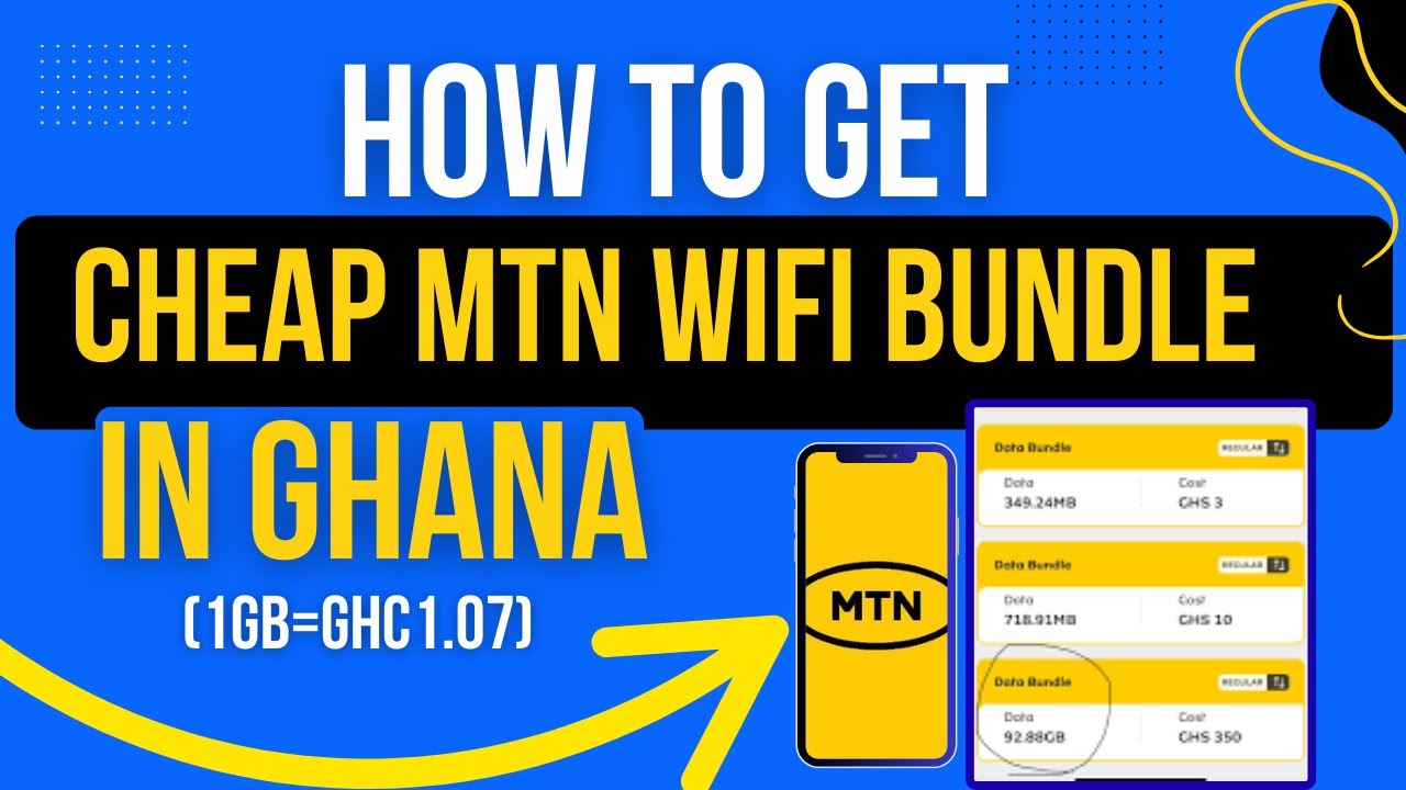 Как получить недорогой пакет MTN Wi-Fi в Гане (1 ГБ = 1,07 GHC) | оптоволоконный широкополосный д...