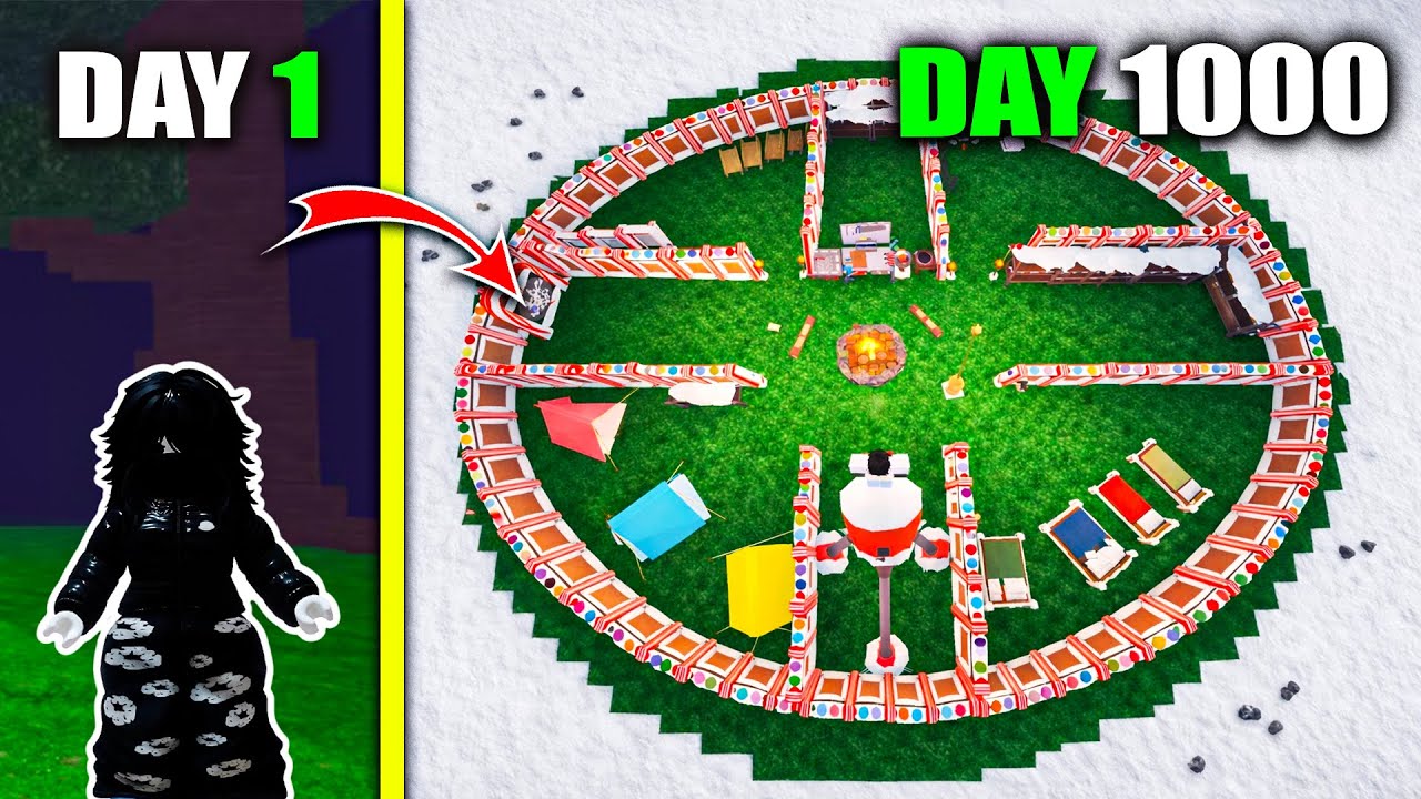 I Survived 1000 Days in a New Insane Base! | 99 Nights in The Forest