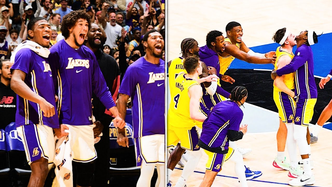 Lakers BEST Bench Reactions & Funniest Moments! | Luka Doncic & the Lakers HYPE and Laughs!