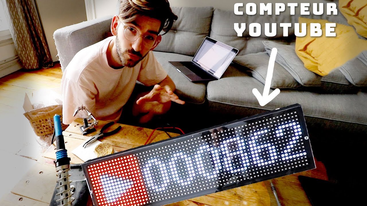 Je fabrique un compteur d'abonn&eacute;s YouTube (style LaMetric) - partie 1