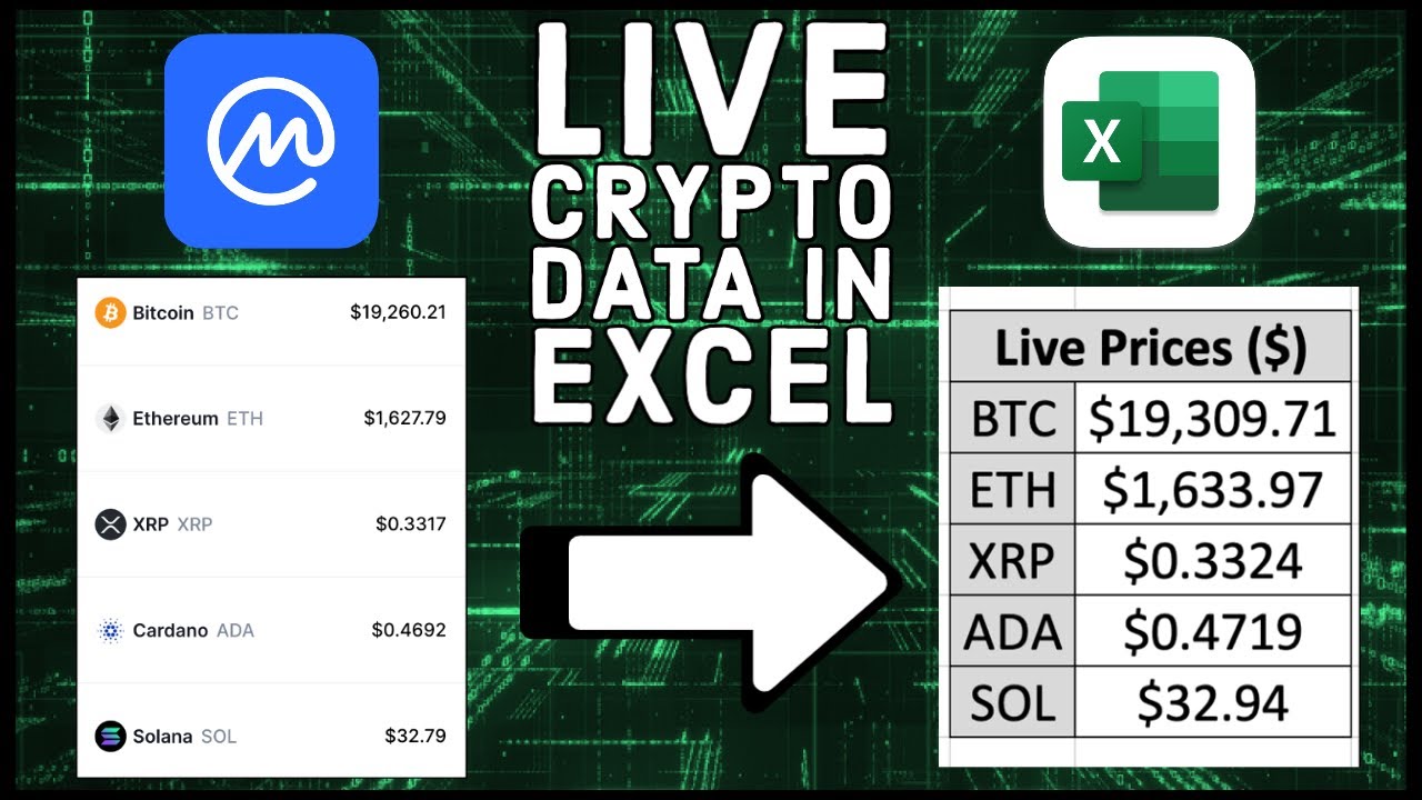 How To Use Live Crypto Data In Excel
