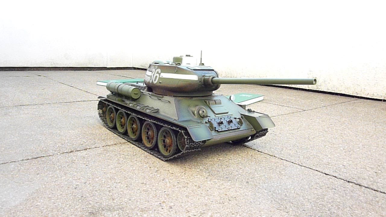 Russian, T 34/85, Taigen, RC, 1/16, Modell 2014, Metall Version, 1. Testfahrt