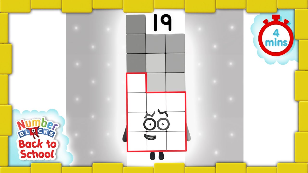 @Numberblocks- #BacktoSchool - Level Three | All the Best Nineteen Moments | FULL EPISODES