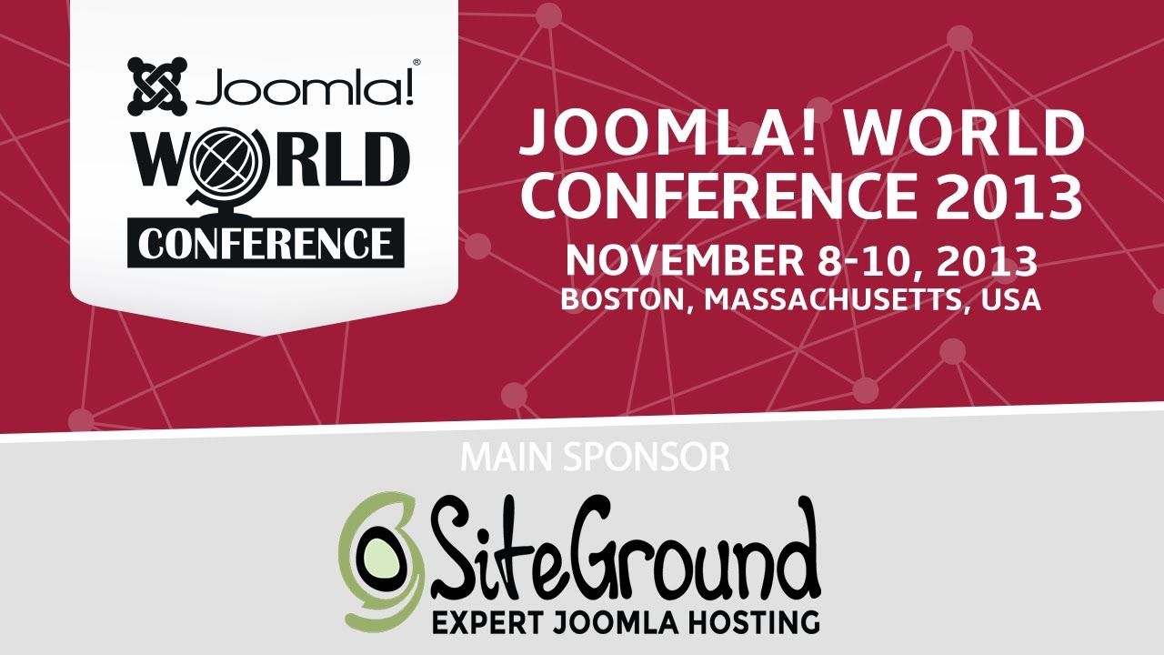 Joomla! World Conference 2013 - Sunday Evening Keynote
