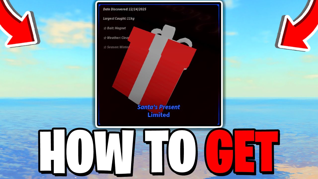 Как получить подарки от Санты в игре Fisch! Roblox