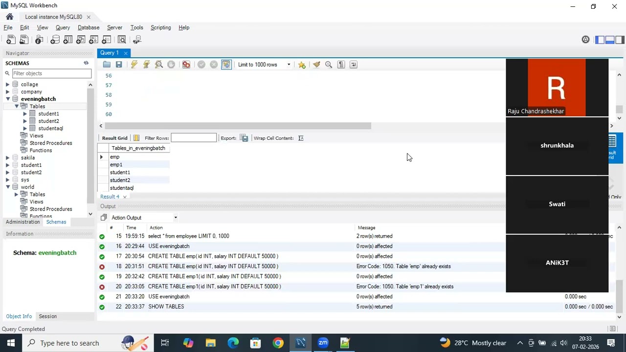 MySQL Session - 03 Constraints