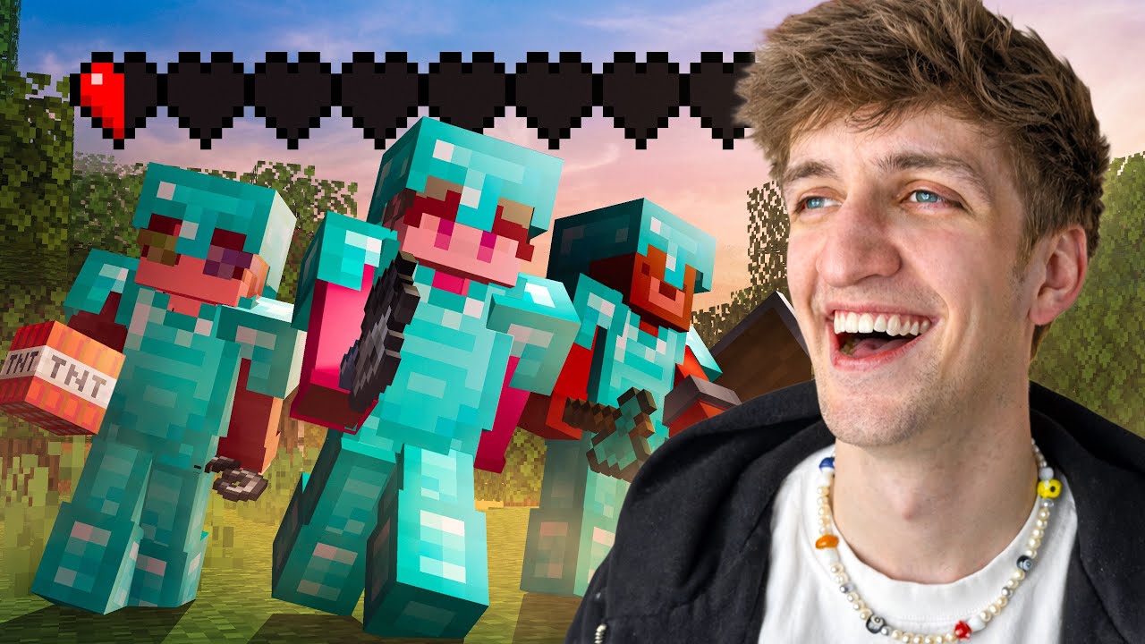 Minecraft But We All Share Health