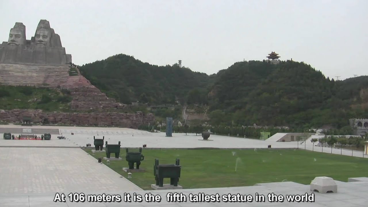 5th Tallest Statue in the World - Statue of the Emperors Yan and Huang -  Zhengzhou