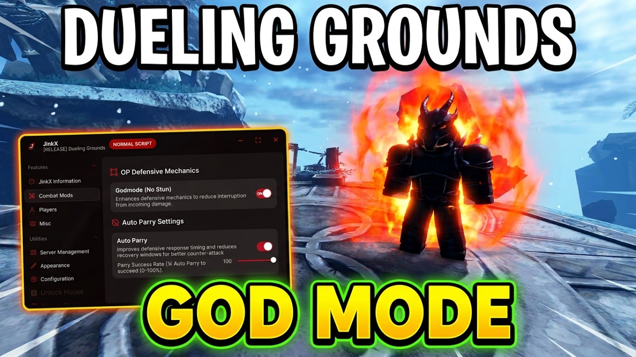 💥BEST💥Dueling Grounds Script No Key 2026 - Auto Parry, God Mode