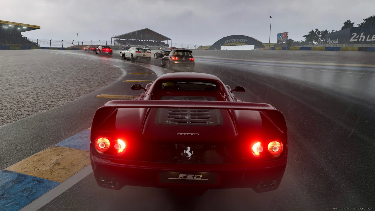 Gran TURISMO 7™ Carros de Estrada 🇫🇷 Le Mans, Chuva Torrencial. Ferrari F50 '95 - GT7 PlayStation 5