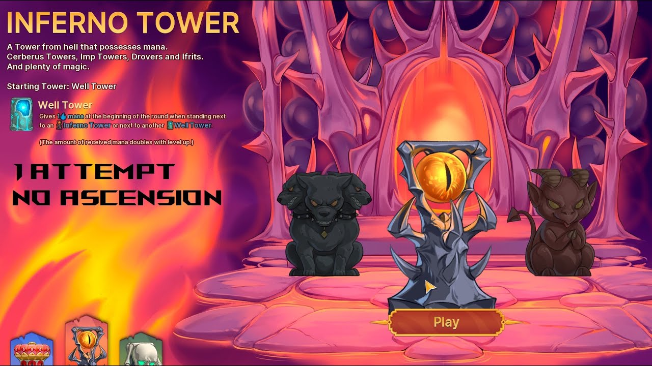 No Ascension - Inferno Tower - Playthough - Epic Auto Towers