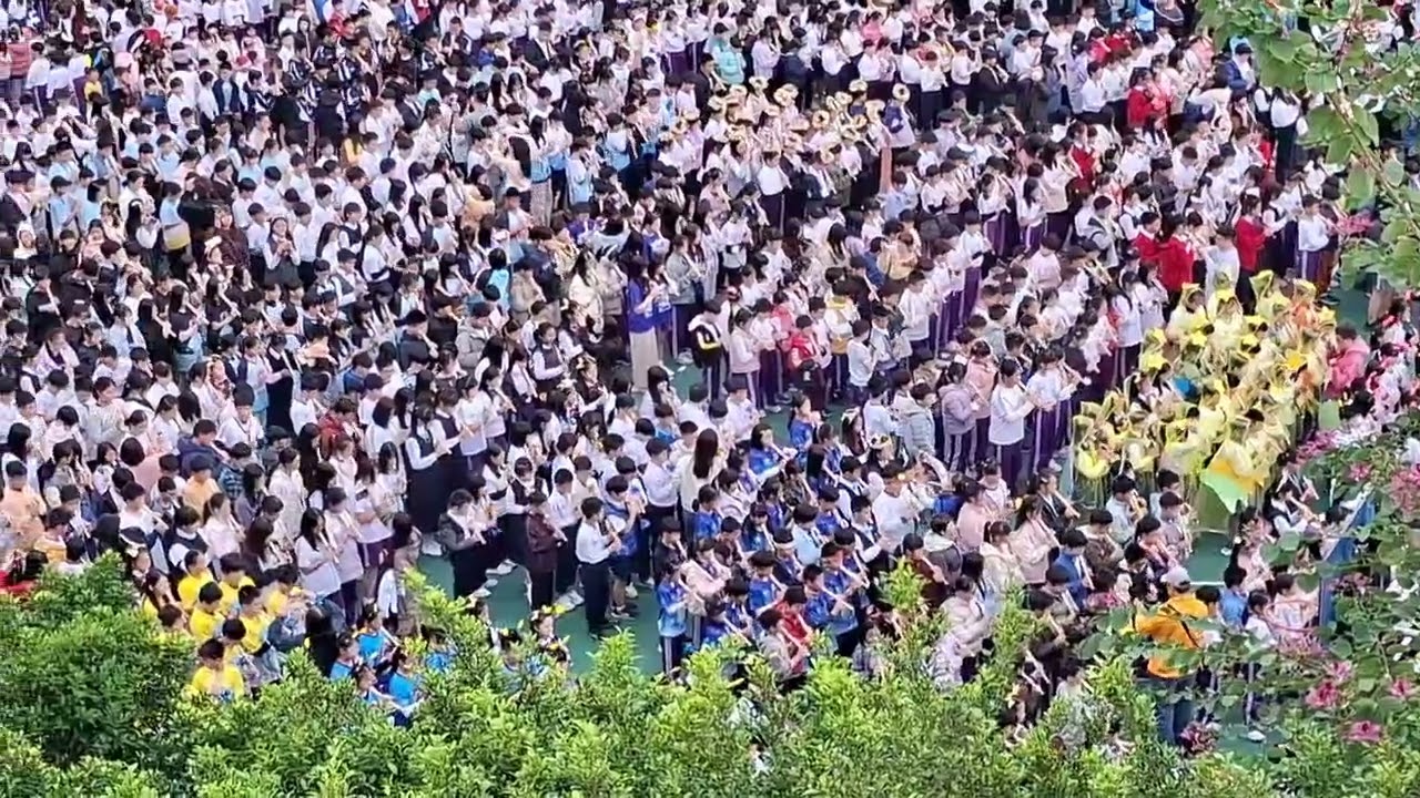 19 四樓拍攝 全校大合奏快樂頌