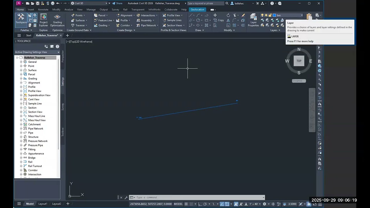 CE 271 Lab - Drawing a traverse in Civil 3D
