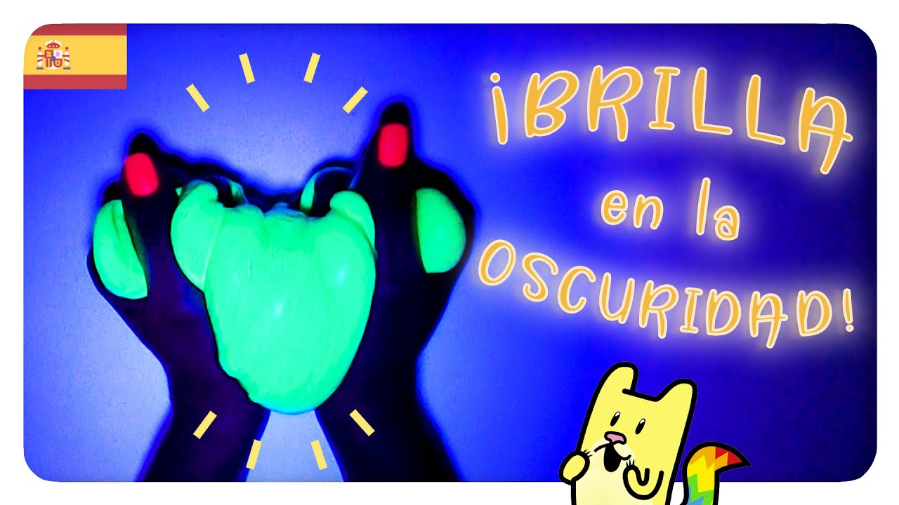 🧪 EXPERIMENTOS con SLIME y LUZ NEGRA 🔦 Plastilina BRILLA en la OSCURIDAD ✨ Gato Rainbow & Gata Moon