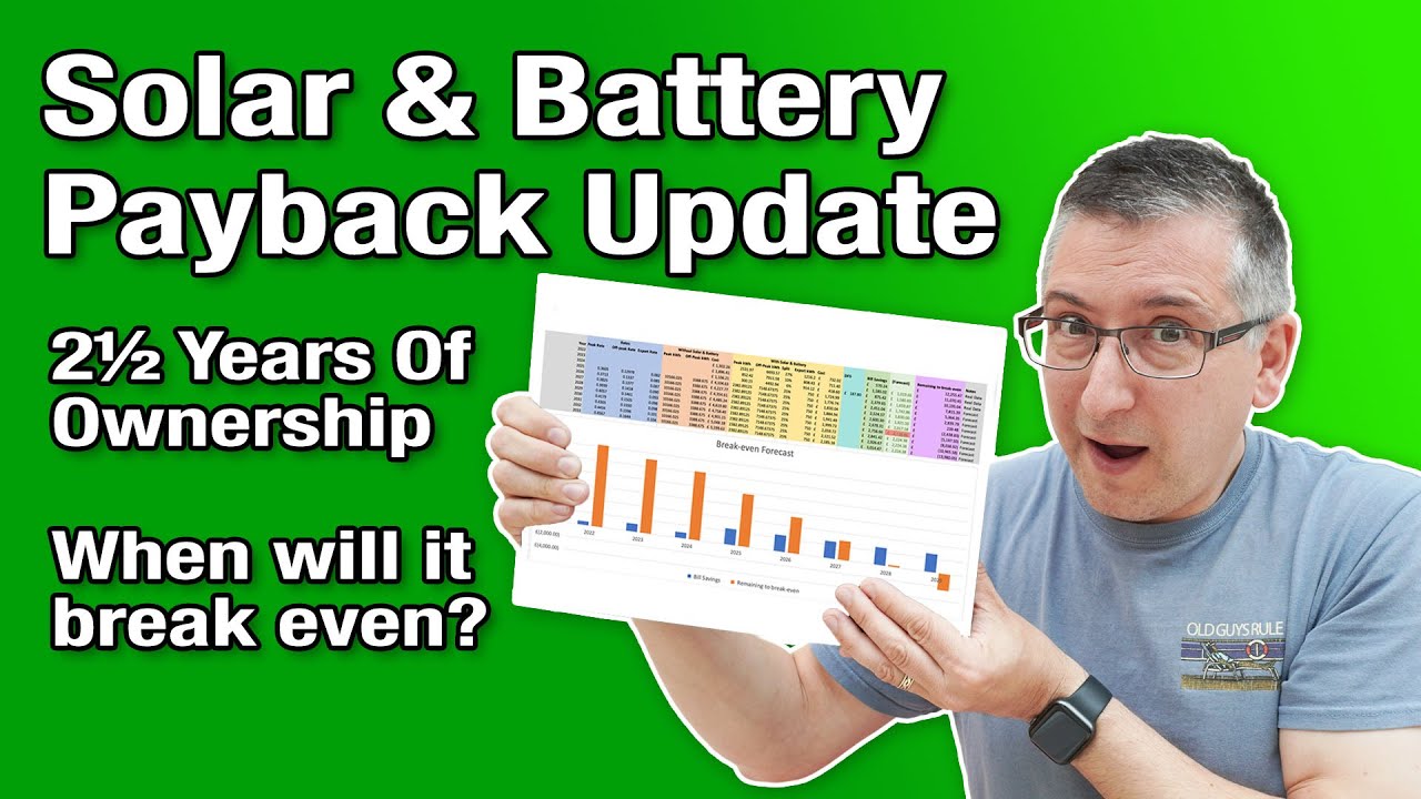 Solar & Battery Payback Update After 2&frac12; Years of Ownership. Will I break even??