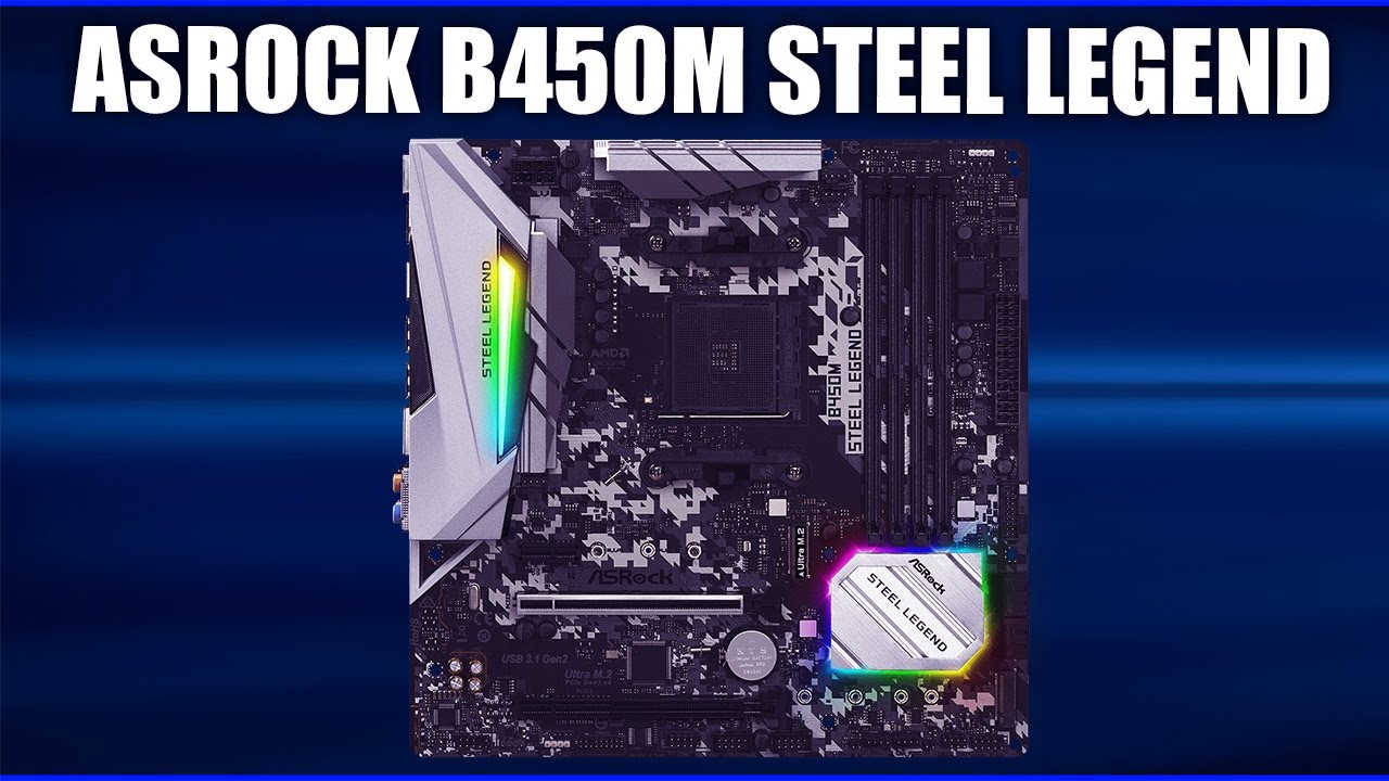 Материнская плата ASRock B450M Steel Legend