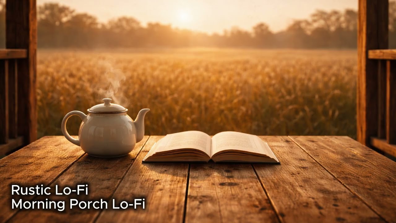 Quiet Morning Reading on the Porch – Gentle Rustic Lo-Fi ☀️ (1h 41m)