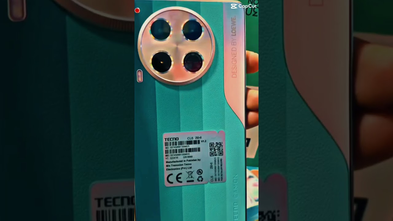 #smartphone #tecno #camon 30 leowe edition #unboxing #device #colors #green