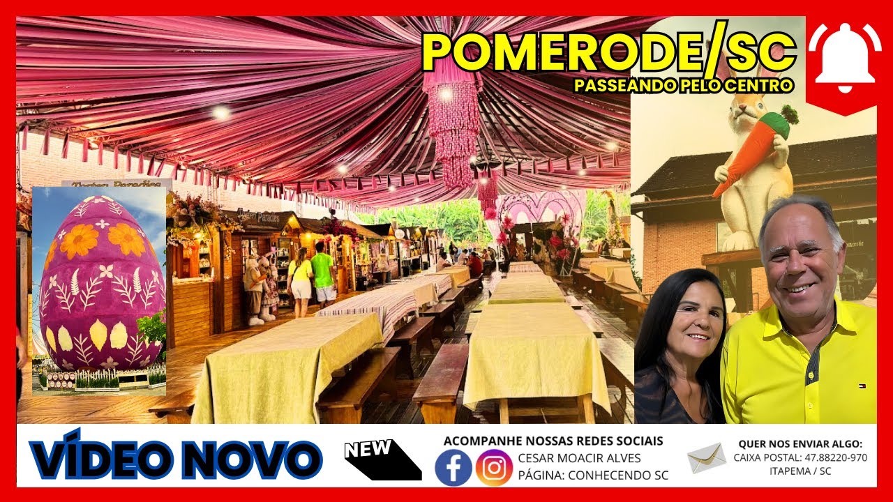 Pomerode/SC - Passeando pelo centro no dia 07.03.2025
