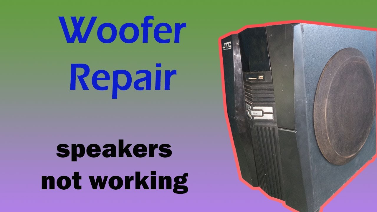 JTC woofer repair, speakers not working