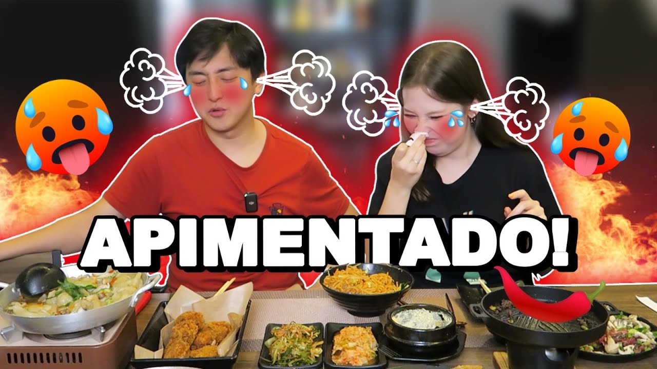 Comendo MUITA Comida Coreana! ❤️🇰🇷🥰 #Mukbang
