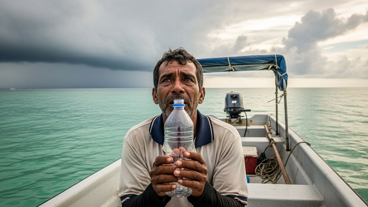 7 DIAS PERDIDO NO MAR: Como um Pescador Sobreviveu Bebendo Água da Chuva