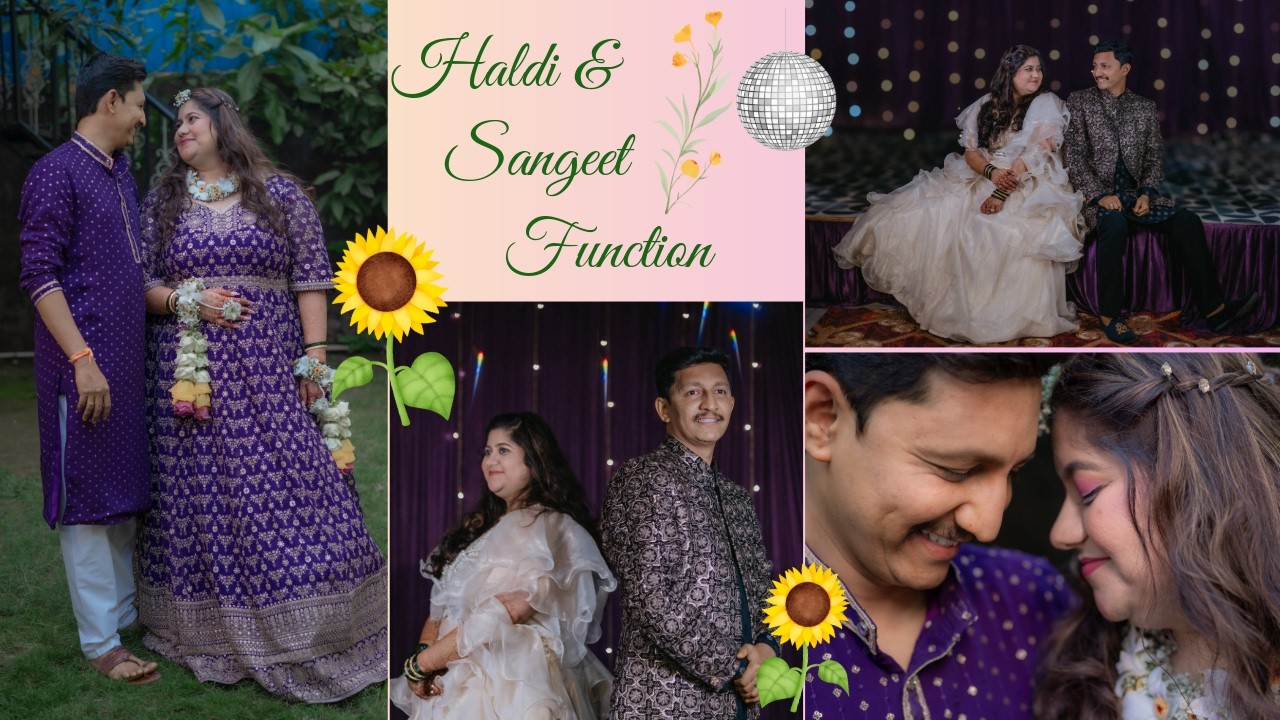 Haldi 🌻💛 and Sangeet 🪩💃🏻🕺🏻 #AbसेForever #CoupleReel #Trending