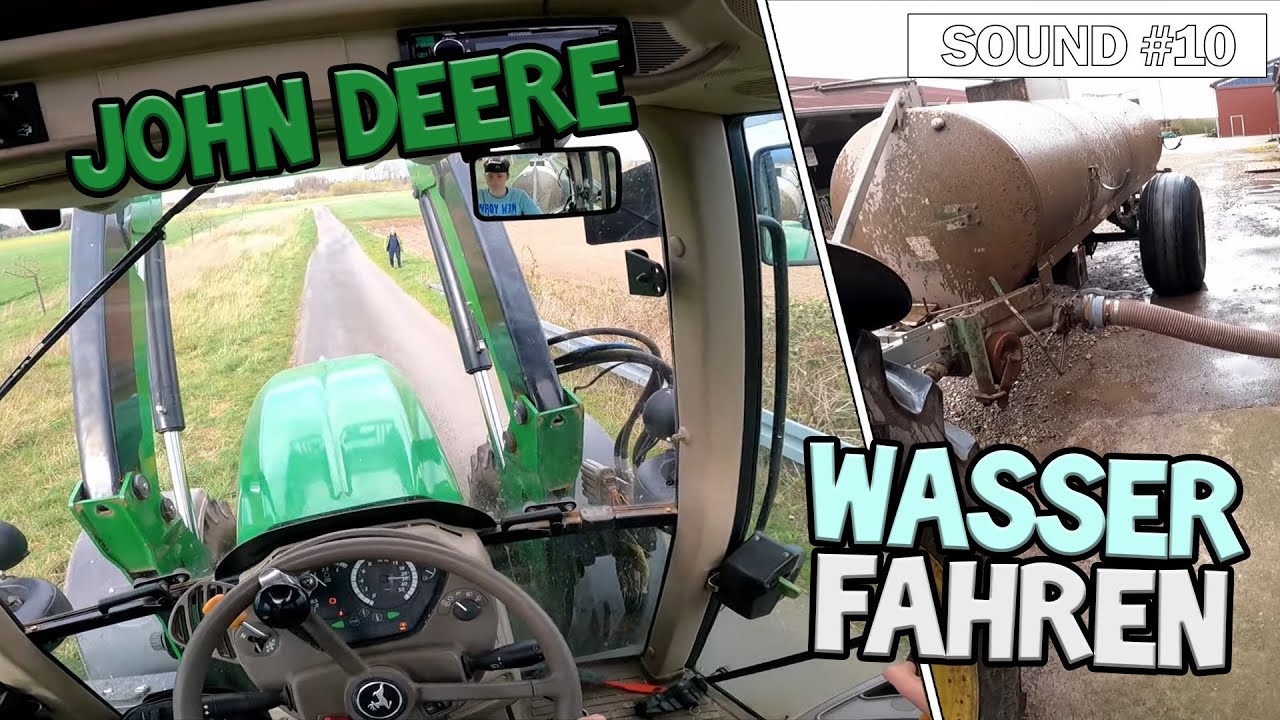 Sound #10 | Wasser fahren mit John Deere 6630 Premium - Purer Sound | CabView, Sound