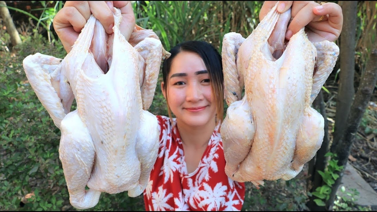Yummy Frying Native Chicken Cooking - Chicken Frying Recipe - Cooking With Sros