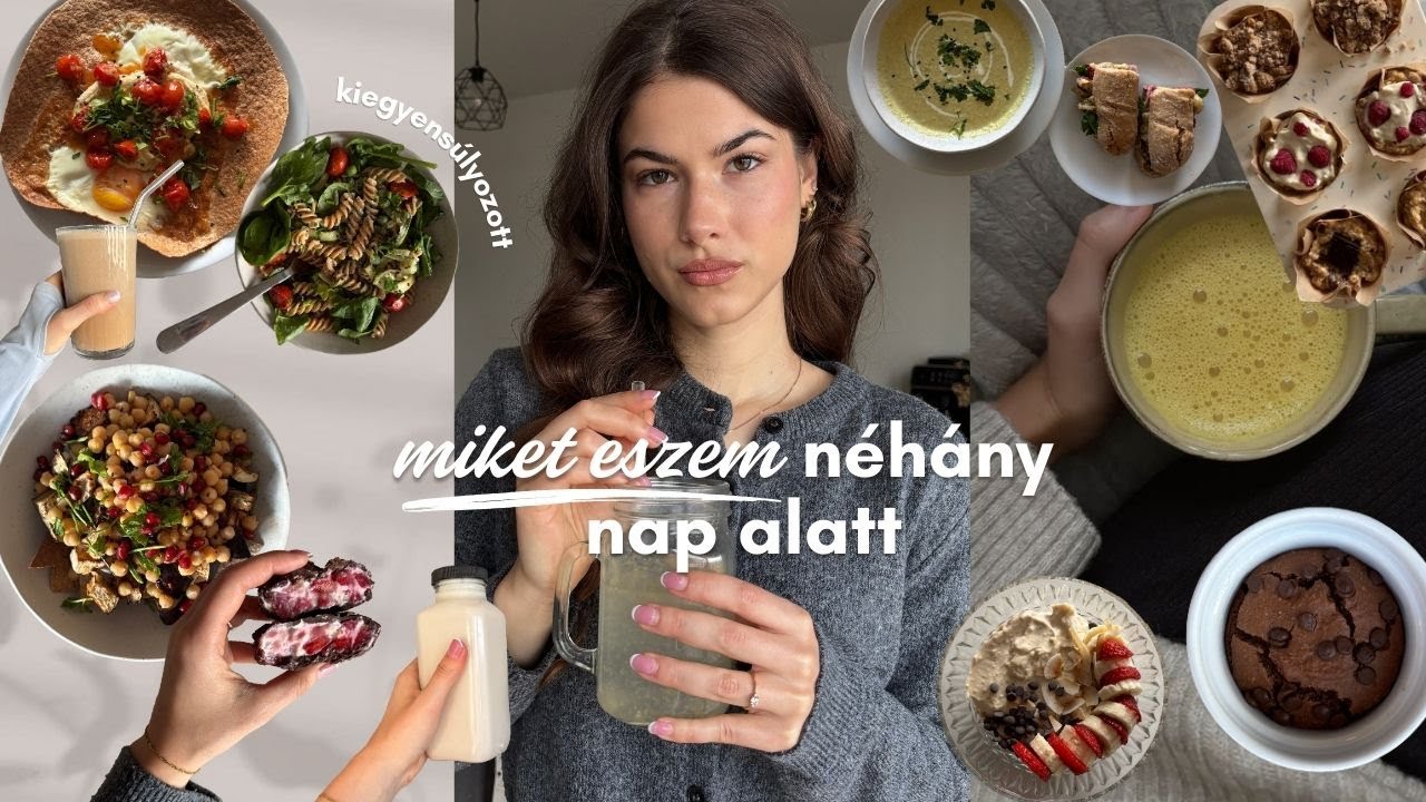 Miket eszem néhány nap alatt és hogyan sportolok mellette 🥗👟🎧