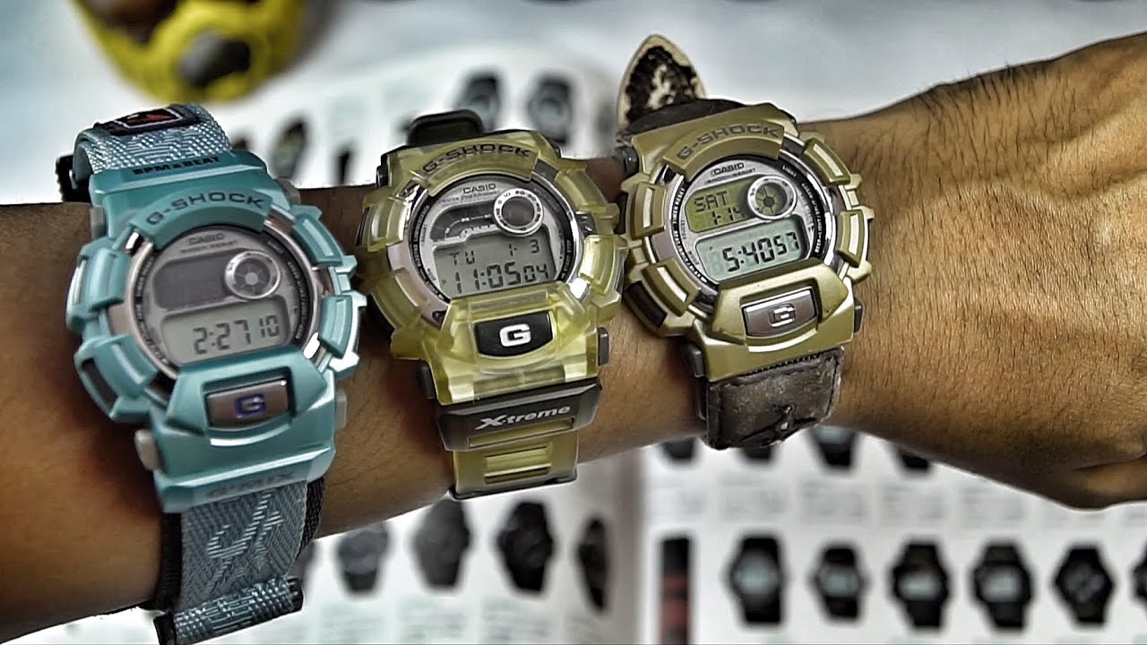 Casio G-Shock DW-9500XS vs. DW-9550HH vs. DW-9500RL vintage watch reviews & comparison