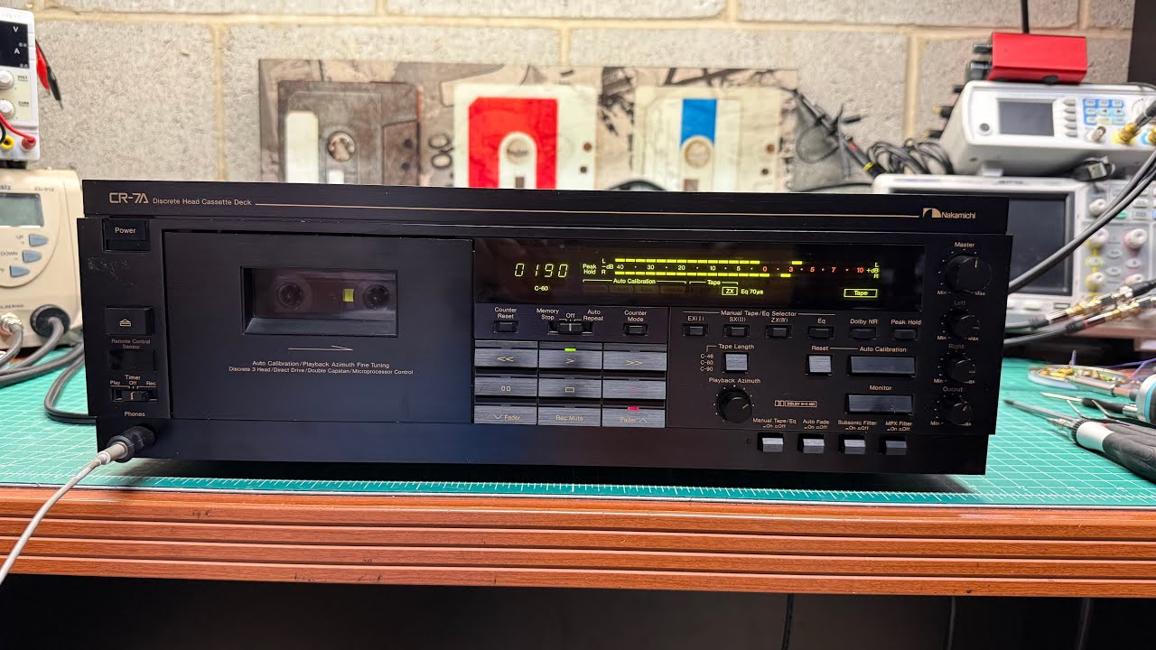 Rescuing the Nakamichi CR-7A | Seized CAM Motor, Idler-to-Gear Conversion & Full Calibration