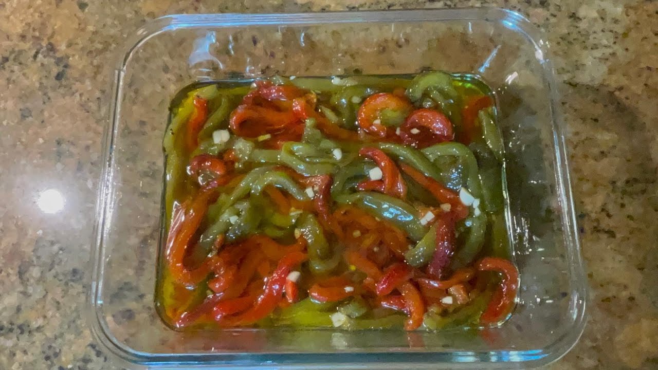 Pimientos asados en freidora de aire