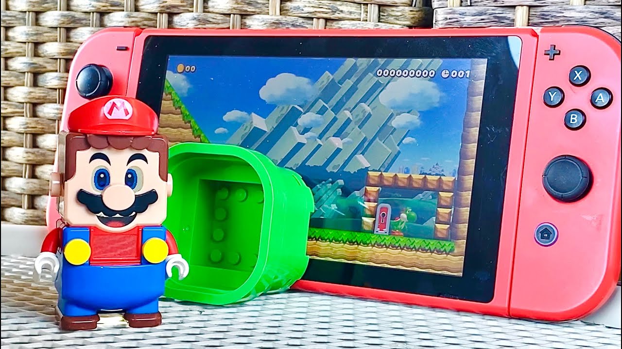 Lego Mario enters the Nintendo Switch to save Yoshi! Will Bowser be able to stop him? 