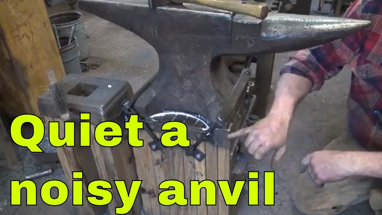 Quieting the ring on a noisy anvil and mounting to a base
