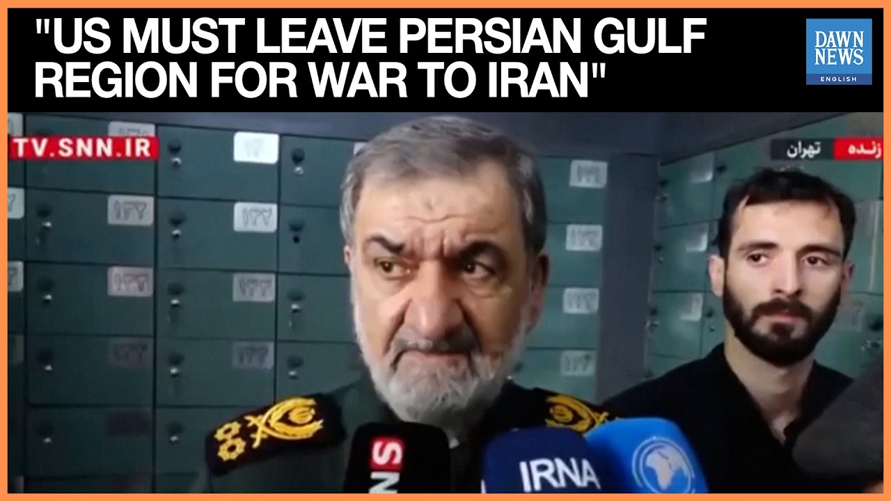 Former IRGC Commander Says US Must Leave Persian Gulf for War With Iran to End | Dawn News English