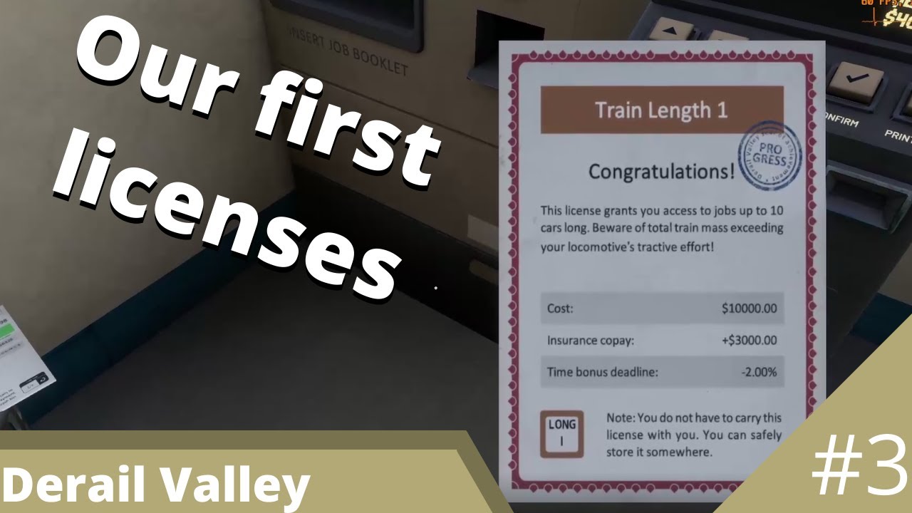 Getting our first licences / Derail Valley #3