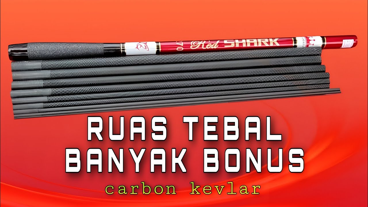GAMARU VERSI KAKU ‼️ REVIEW JORAN PANCING TEGEK RUAS PENDEK RED SHARK P.270
