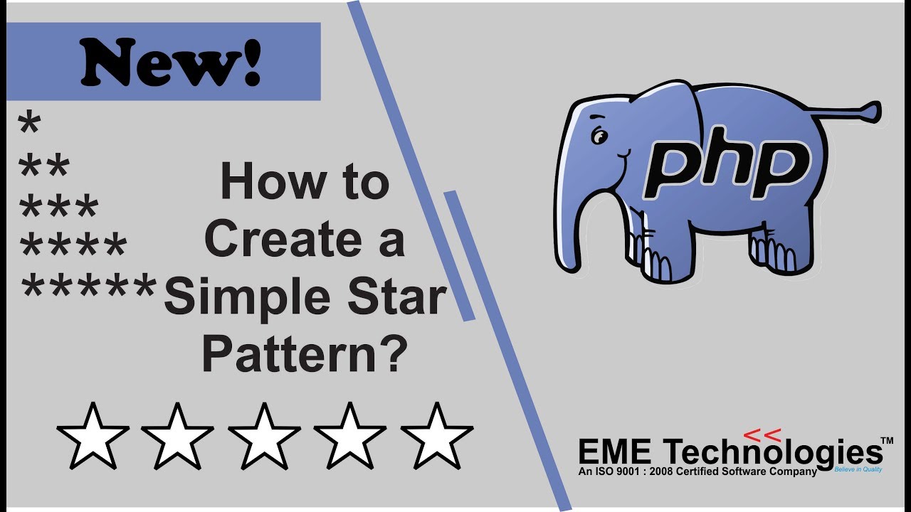 How to Create a Simple Star Pattern in PHP