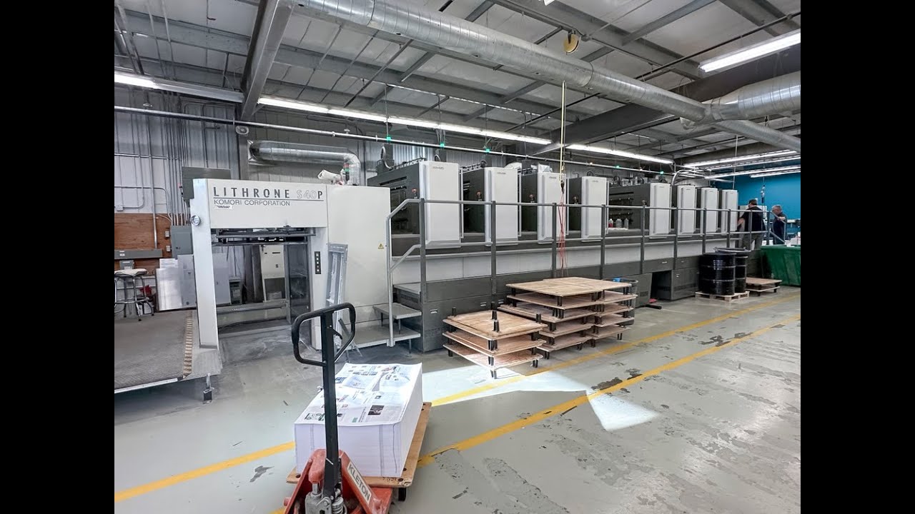 2008 Komori LS840P from Trinity Printing Machinery USA