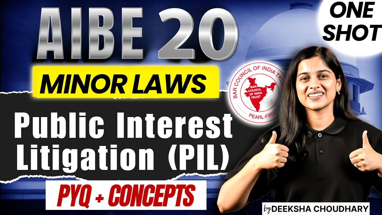 AIBE 20 | Public Interest Litigation | PIL | Complete Preparation in 30 Days | Deeksha Choudhary