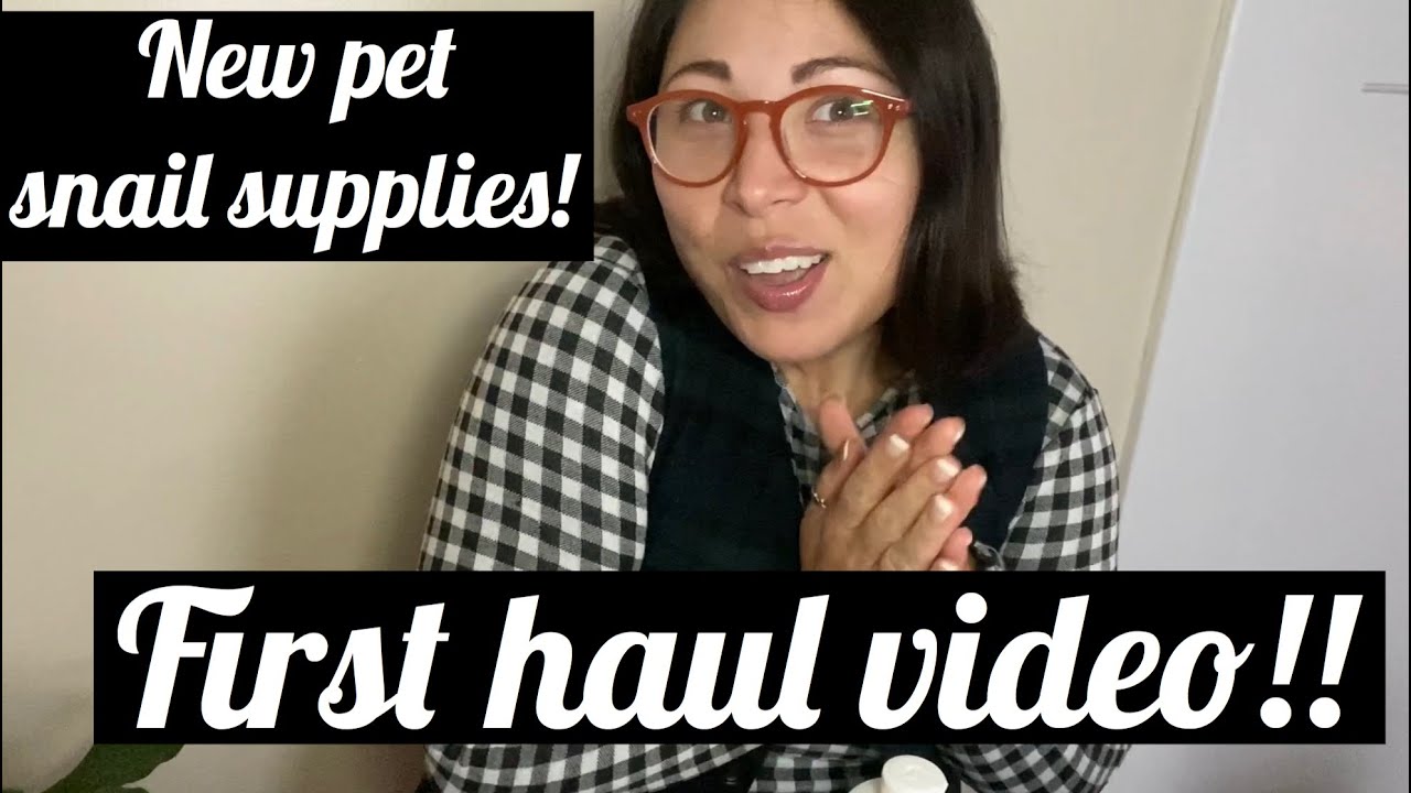Pet snail set up!! Haul!! First video!!