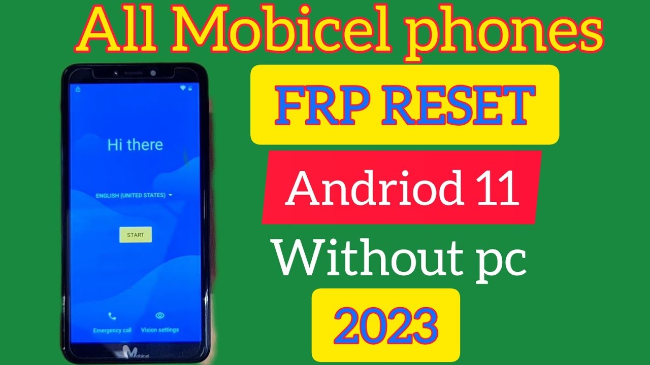 All Mobicel Android 11 FRP bypass 2023 - Android 11 Phones Without PC 100% Soultion