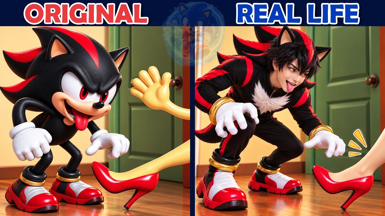 Shadow Takes the HEEL Guessing Challenge! 👠😂 - Sonic The Hedgehog | Original vs Plush Toys